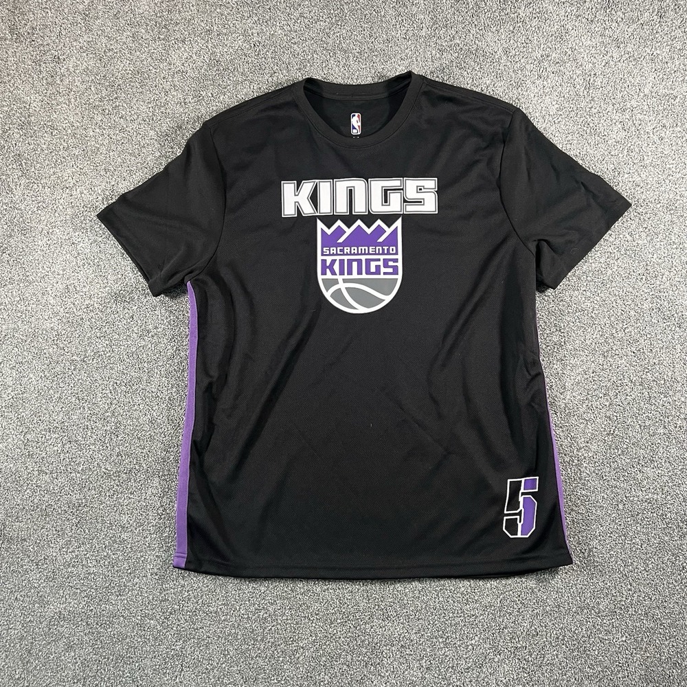 Sacramento Kings DeAaron Fox #5 Mens XL NBA Basketball Shirt Black Purple